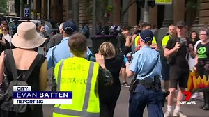 Sydney CBD: An unauthorised and disruptive protest caused a significant headache for commuters this morning paralysing the centre of the city during peak hour. www.7NEWS.com.au #SydneyCBD #7NEWS | 7NEWS Sydney