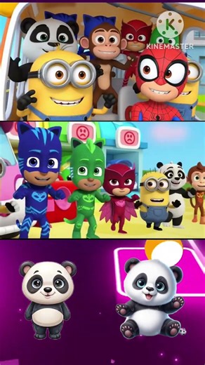 Baby Bao Panda - Panda TilesHop vs All Happy Panda Pj Mask Minions Dance With Tiles Hop EDM Rush