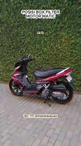 Automatic scooter air filter box placement: then vs. now #shorts #trending #suzuki #yamaha #honda