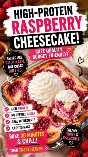 The Easiest High-Protein Cheesecake You’ll Ever Make 🍰 #easyrecipe