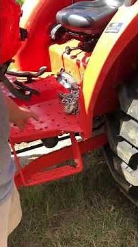 Helpful tip for storing chain on Kubota tractor.
