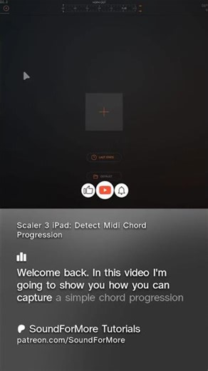 Patreon Clip: Scaler 3 iPad: Detect Midi Chord Progression