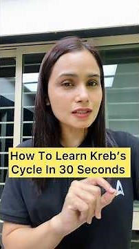 How to learn Kreb's Cycle in 30 Seconds | Important NEET Concept #neetbiology