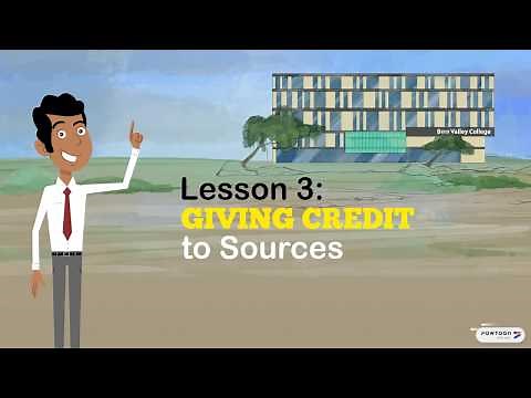 Academic Honesty Lesson 3 - Giving Credit to Sources