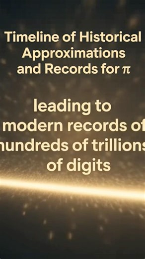 Timeline of Historical Approximations and Records for πThe quest to approximate and compute π spans