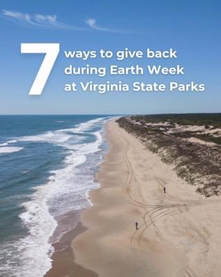 It may feel overwhelming to choose how to make a positive impact for Earth Week, but we're here to help with 7 simple ways—paired with park events to make it so easy all you have to do is show up. 🌎 Highlighted programs are a sample of 65 Earth Week events. 🗓️ Find more: https://www.dcr.virginia.gov/state-parks/earthday [Alt text: Video shows a beach with text "7 ways to give back during Earth Week at Virginia State Parks". The 7 ways the video goes through: 1-Plant natives for nature, 2-Remov