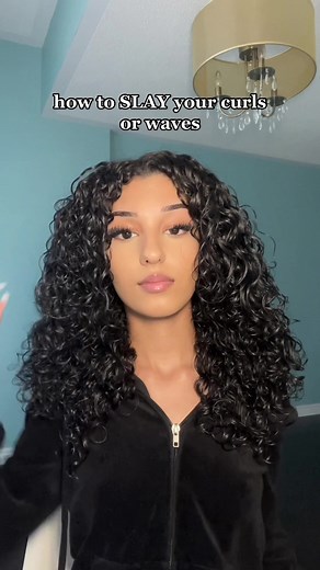 the best universal hair routine for waves and curls #curlyhair #curlyhairroutine