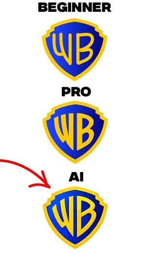 Beginner Vs Pro Vs AI | "WB" Text Design -Illustrator #beginnervspro #ai #illustrator