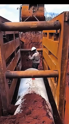 9.9K views · 19 reactions | Safety first: trench box secures workers while pipeline goes in. #SafetyOnSite #DrainageChannel #fblifestyle | LibertyLegacy TV | Facebook