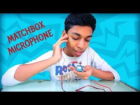 How to make a matchbox microphone using pencil