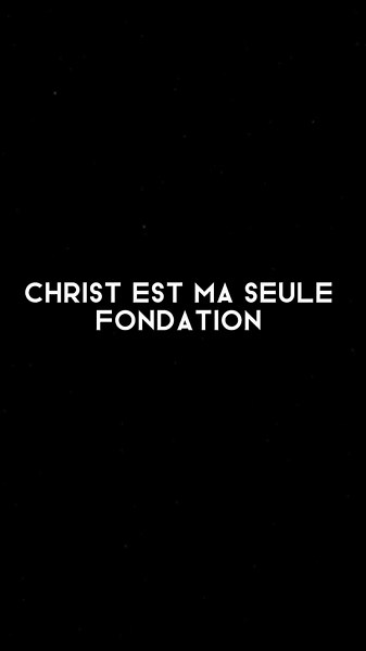 Christ est ma seule fondation - Paroles et vidéo
