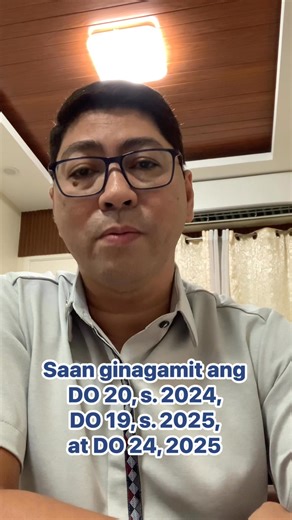 Saan nga ba ginagamit ang DO 20, s. 2024, DO 19 at 24, s. 2025? #CareerOpportunity #ECP | Marcial Mendoza Acha Jr.