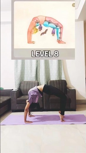 Level 1 to 10 challenge pose #yoga #challenge #flexibility