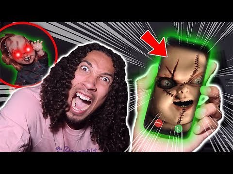 *SCARY* DO NOT CALL CHUCKY ON FACETIME AT 3 AM!! (HE ATTACKED ME!!)