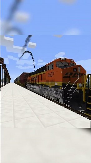 Fast BNSF Z-Train | Minecraft Immersive Railroading Railfanning (20)