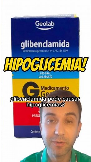 Hipoglicemia com glibenclamida. #endocrinologia #diabetes #hipoglicemia