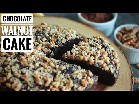 How to Make an Eggless Chocolate Walnut Cake - No Fail Quick and Easy Recipe