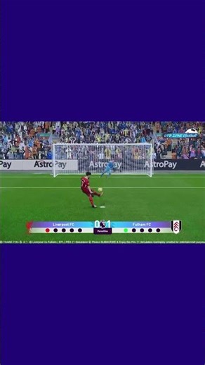 Liverpool Vs Fulham | EPL | PES 2021 Simulation #shorts