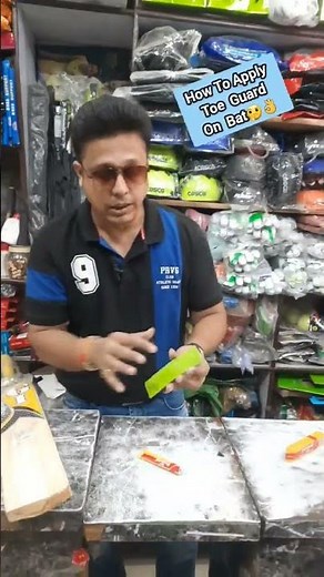 How To Apply A Toe Guard On A Cricket Bat | Bat Toe Guard | #cricket #cricketbat #cricketgear