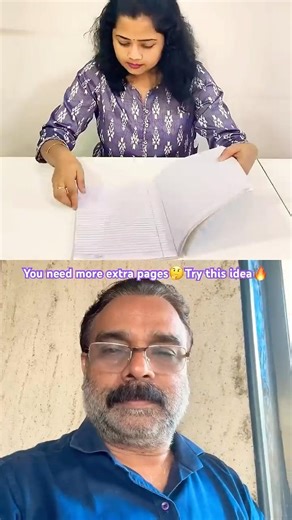 DIY💥Try this idea🔥You need more extra pages on Note Book📓നോട്ട് ബുക്കിൽ പേജ് കൂട്ടുന്ന വിദ്യ🔥