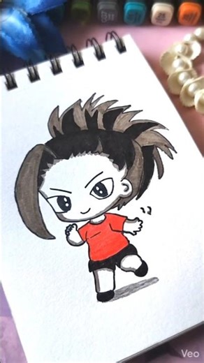 Chibi Momo Yaoyorozu Anime Drawing ❤️ My Hero Academia Anime Art | Kawaii Art & Easy Colouring Kid