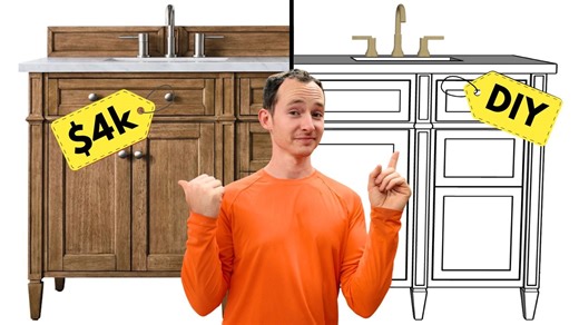 How to build a high-end custom double vanity on a budget