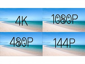 4K画质到144P画质对比