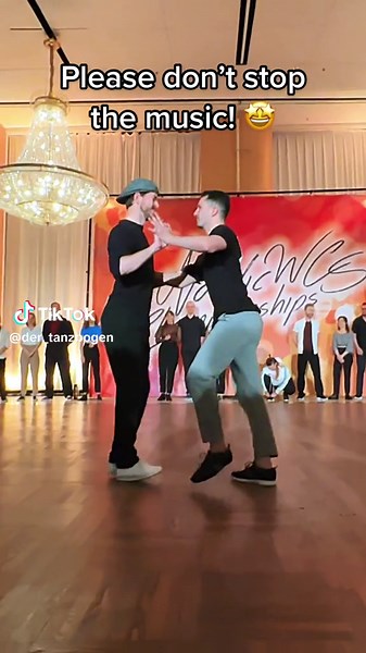 Two guys having fun on the dance floor! 🤩 #westcoastswing #fypシ #boys #dancer