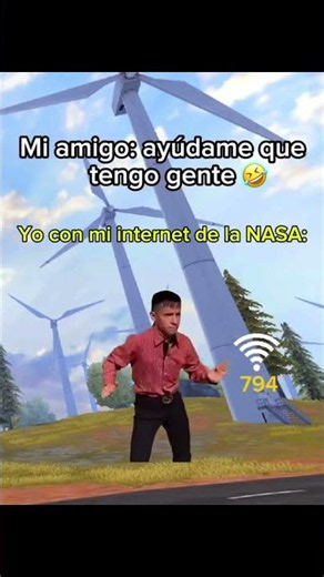 MI COMPA ME DICE QUE LO AYUDE PERO MI INTERNET NO ME AYUDA🤣 #freefire #fyp #meme