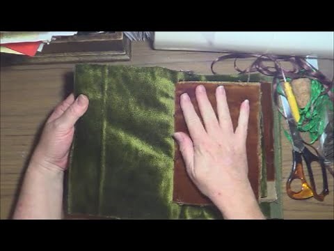 Fabric/Lace Book Binding Tutorials #2 - Pamphlet and Ribbon Binding