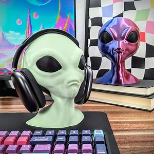 Alien Headphone Stand - Fantasy Headset Holder - Gaming Accessories - Office Decor - Etsy