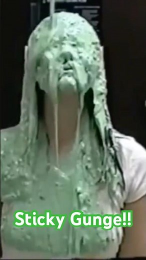 Cute Girl covered in Creamy Pies and Green Gunge!!🟢🥧🥧