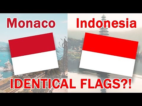 Flag compare- Monaco vs Indonesia? Are they the same?