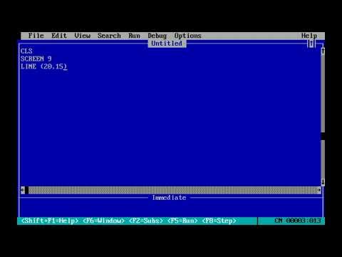 "Drawing a rectangle filled with colour" in QBASIC. Best suitable for Class 6 to 10.