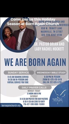 🎄✨ Holiday Season at Born Again Church ✨🎄 Family, it is that time of year, and we are excited about what God is doing in our church! We have a full lineup of holiday events, worship moments, and family-friendly celebrations coming up, and YOU are invited. ✅ Save this reel ✅ Share it with a friend ✅ Drop a 🎁 in the comments if we will see you there Come expecting joy, community, and the Presence of God. ❤️ #BornAgainChurch #ChurchFamily #HolidaySeason #ChristmasAtChurch #FaithFamily #Worship #