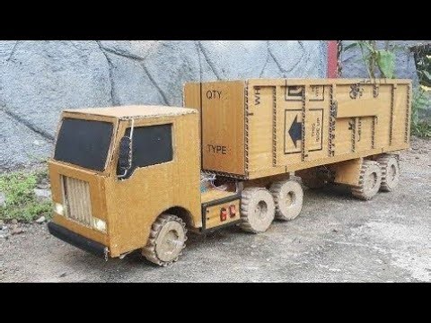 How to make Rc truck with cardboard part 2