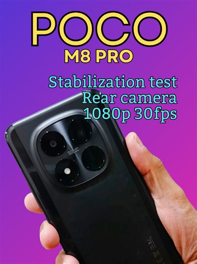 Poco M8 Pro Camera Stabilization Test