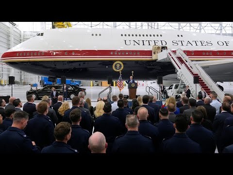 Trump unveils new Air Force One gifted by Qatar
