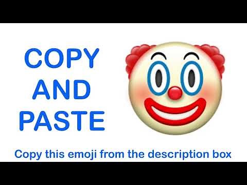 Clown Face EMOJI ( APPLE ) - COPY and PASTE EMOJIS