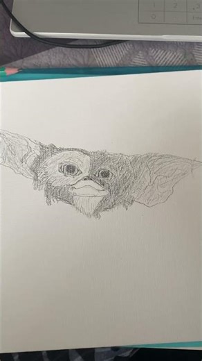 DRAW GREMLINS #draw #dessin #youtubeshorts #art #gremlins #drawing #youtube #stevenspielberg
