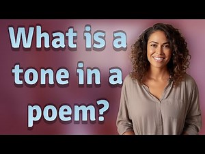 What is a tone in a poem?