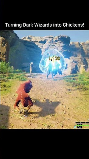 Turning Dark Wizards into Chickens! Hogwarts legacy Gameplay #gaming #harrypotter