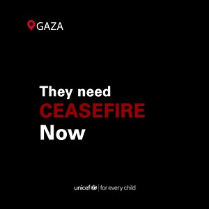 Over a month of widespread destruction and displacement, has exposed thousands of children in the Gaza Strip to trauma, and severe shortages of food, water, and medicines. They need urgent help. Please give now. | UNICEF