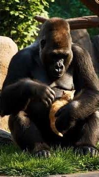 A 400lb Gorilla vs A Tiny Kitten | Unlikely Friendship