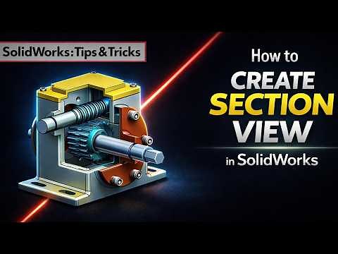 How to Create Custom Section View in SolidWorks Drawing.
