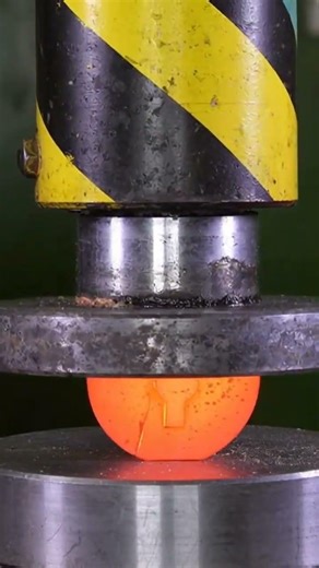 Red Hot padlock vs 100 ton hydraulic press machine #hydraulicpress #crushingvideos #smashx