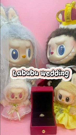 👑 The Cutest Royal Wedding Ever with Labubu!❤️#labubu #cute #wedinglabubu #shorts