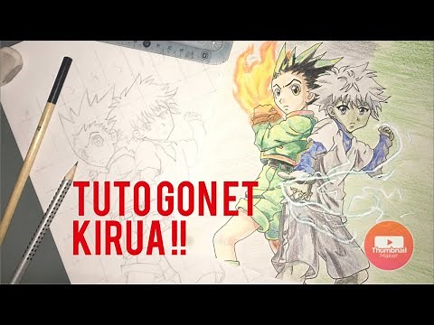 Tuto - comment dessiner gon et kirua - Hunter x Hunter