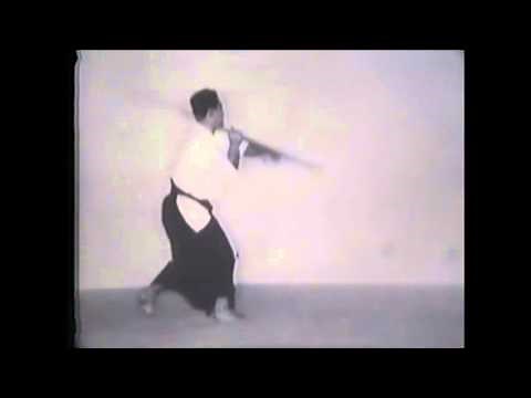 Tohei Sensei performs jo kata