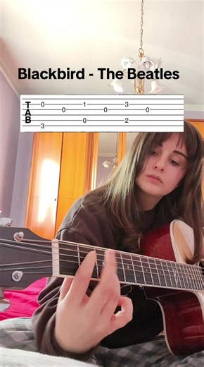 Here is also a tutorial of Blackbirddd 🐦‍⬛#guitartutorial #blackbird #thebeatles #fyp #guitarsongs